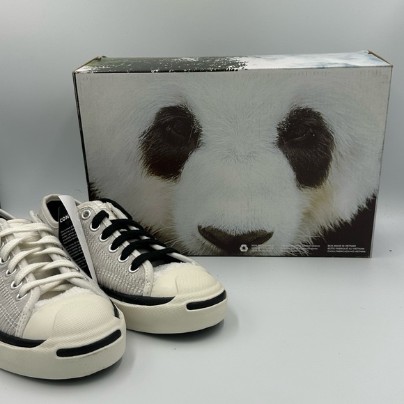 Converse CLOT Jack‎ Purcell OX White Pony Hair Sneakers Sz 5.5 Women - A00322C - Picture 1 of 6